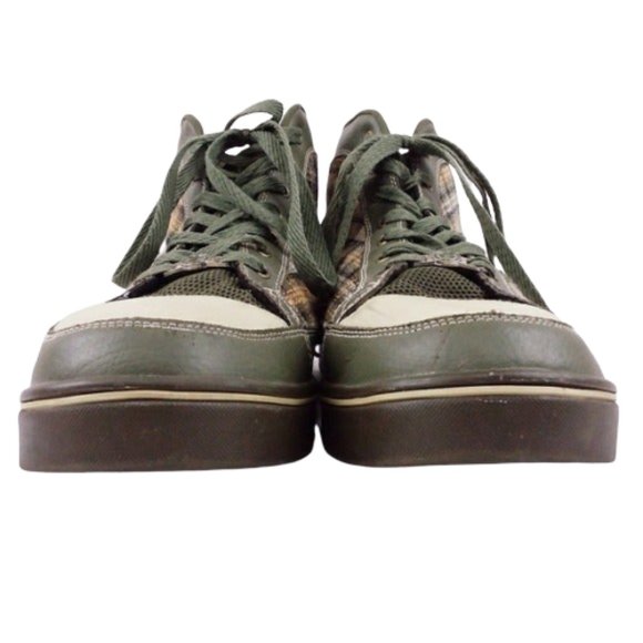 Gearex Size 13 High Top Fashion Sneakers Green Cks - Picture 5 of 7